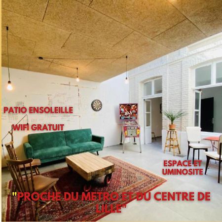 Oasis Urbaine - Spacieux Et Calme Avec Patio Lilla Esterno foto